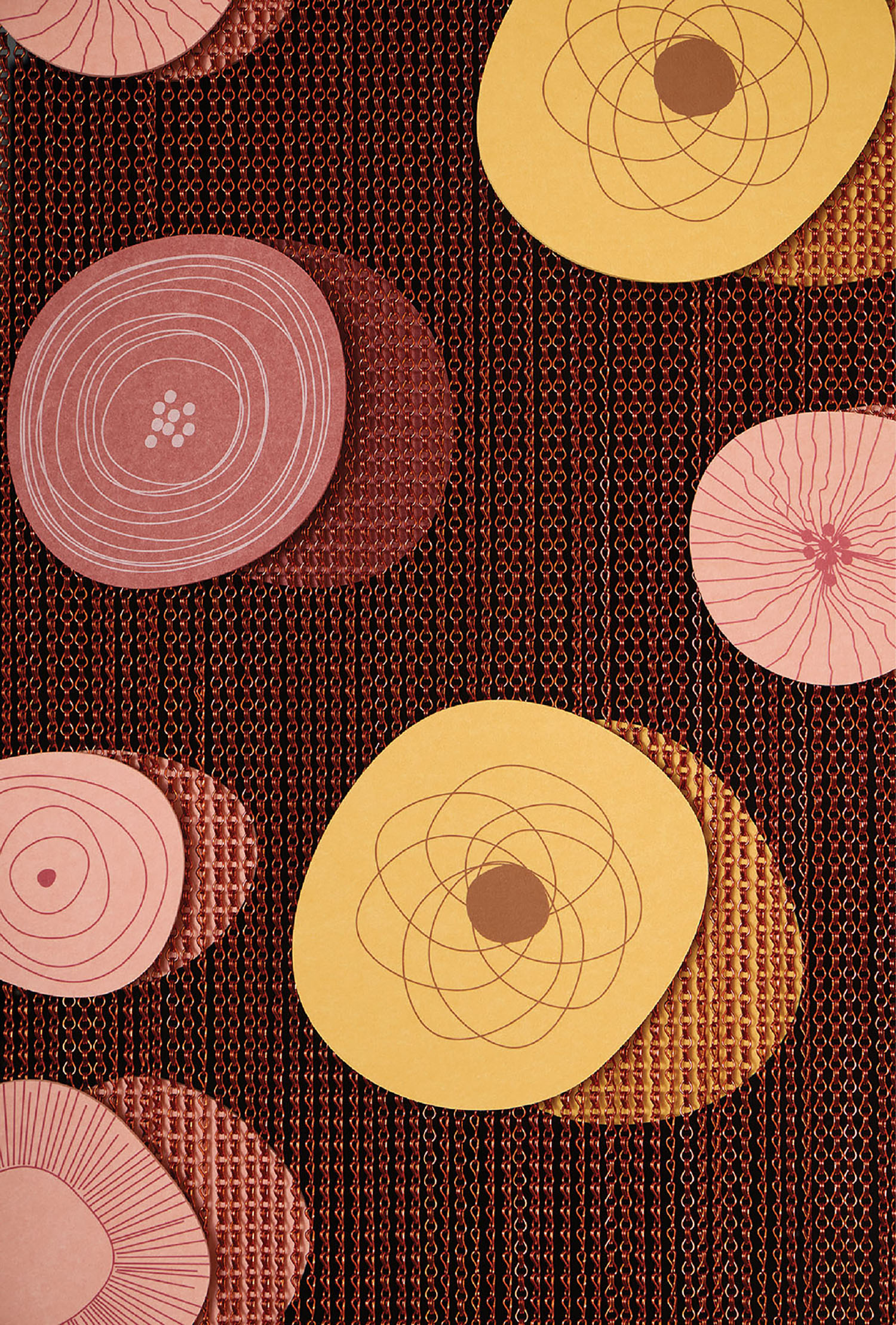 A close up of a piece of art.