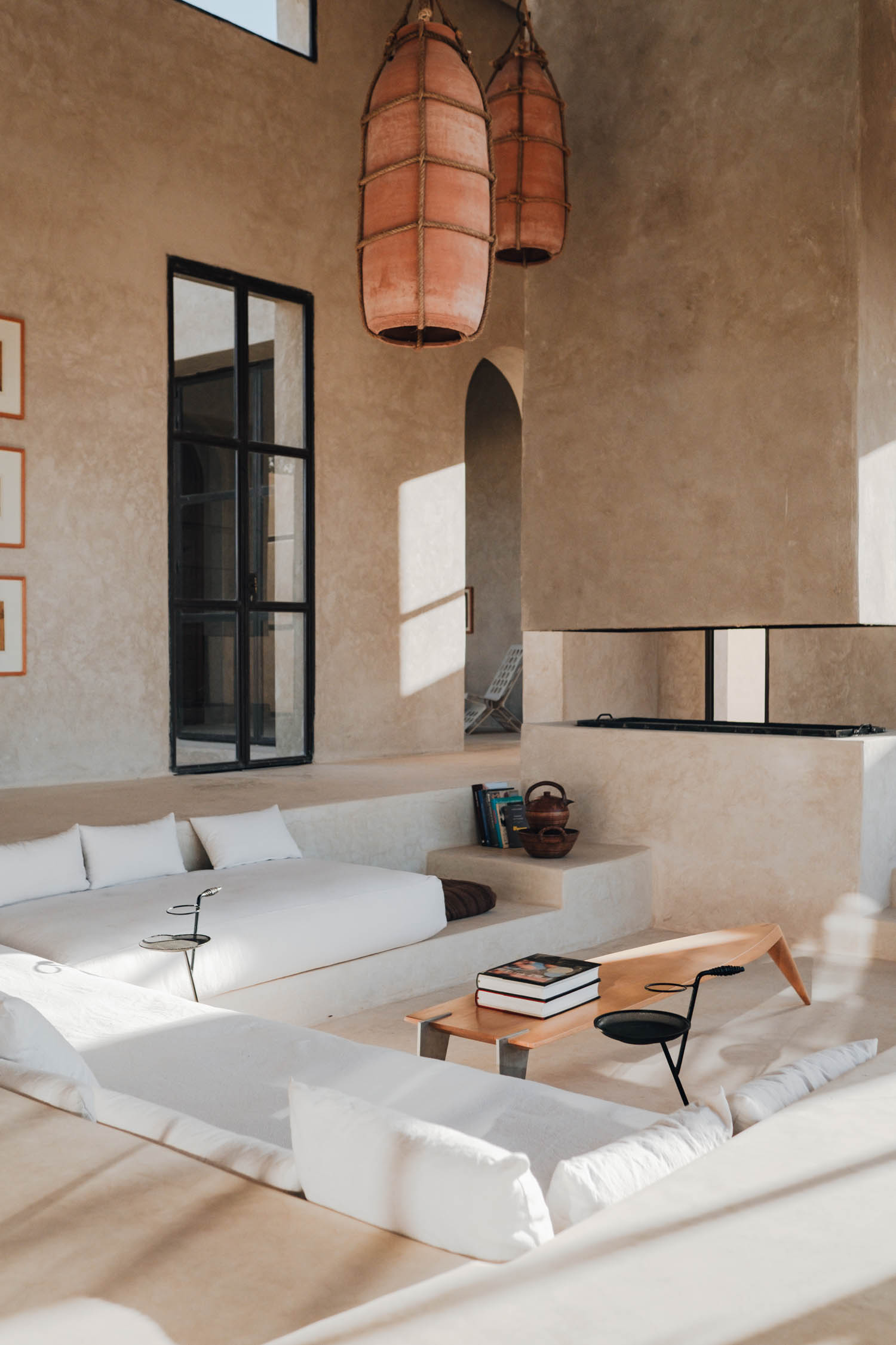 conversation pit in living room