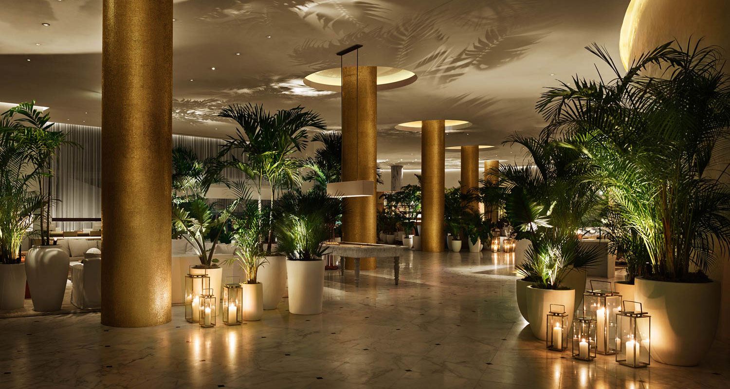 tropical hospitality space