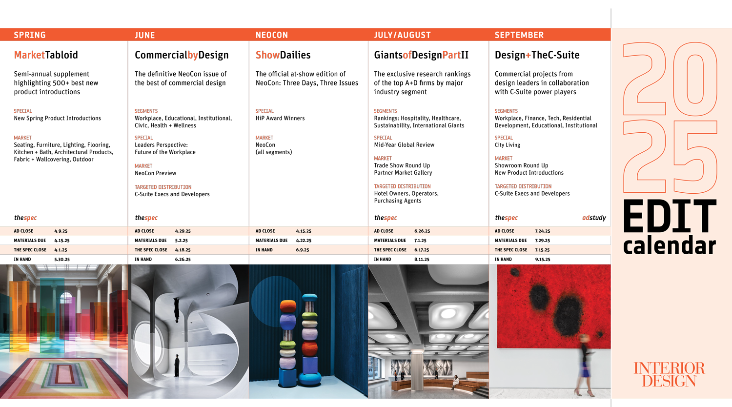 Interior Design June NeoCon July/Aug and September issues